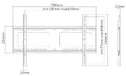 Кронштейн настенный фиксированный Exell EXi-H1264-F