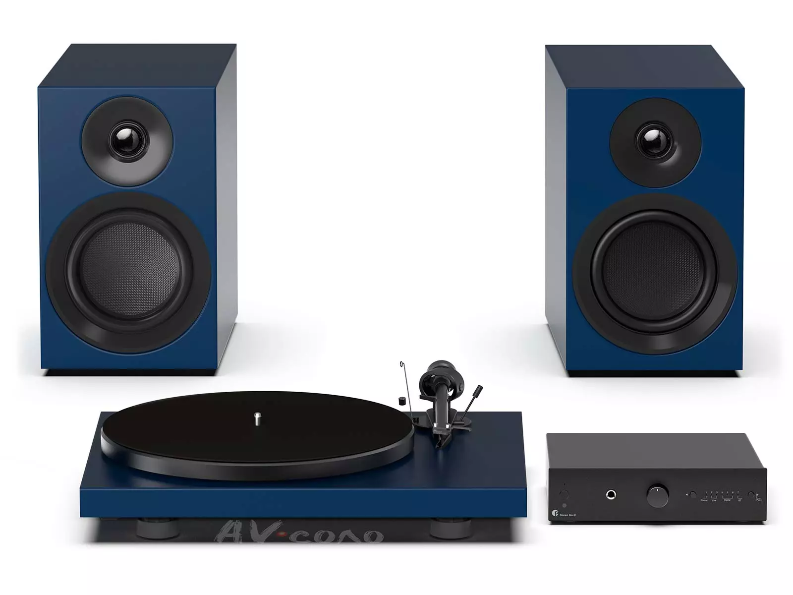 Комплект Hi-Fi Pro-Ject Colourful Audio System E Satin Steel Blue