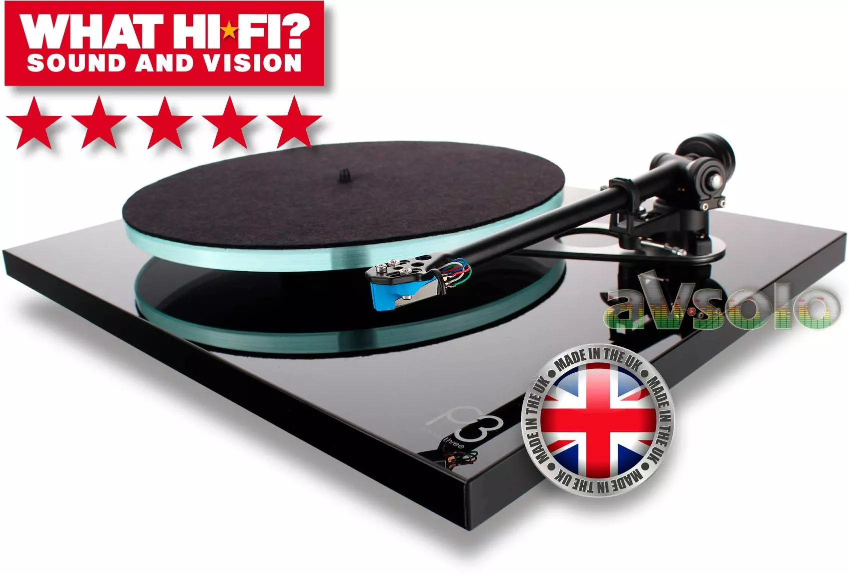 Проигрыватель виниловых пластинок Rega Planar 3 (Elys2) Black